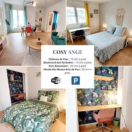 Cosy Ange 3Ch - Place Verdun & Garage & Balcon Pau Exterior foto